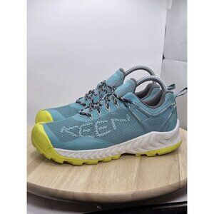 Keen Women’s NXIS Evo Hiking Shoes Women's Size 7 Blue Neon Yellow Outdoors